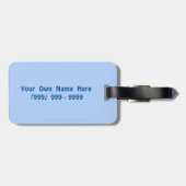 Explorer Stern Gepersonaliseerd Bagagelabel (Achterkant horizontaal)