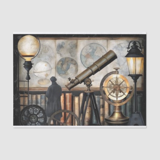  Explorer Study Decoupage Tissuepapier (Voorkant)