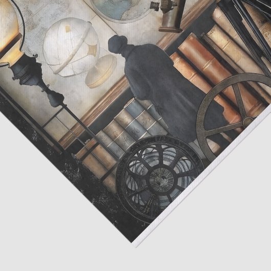  Explorer Study Decoupage Tissuepapier (Detail)