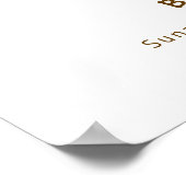 Explorer World Map Airplane Baby Shower Welcome  Poster (Hoek)