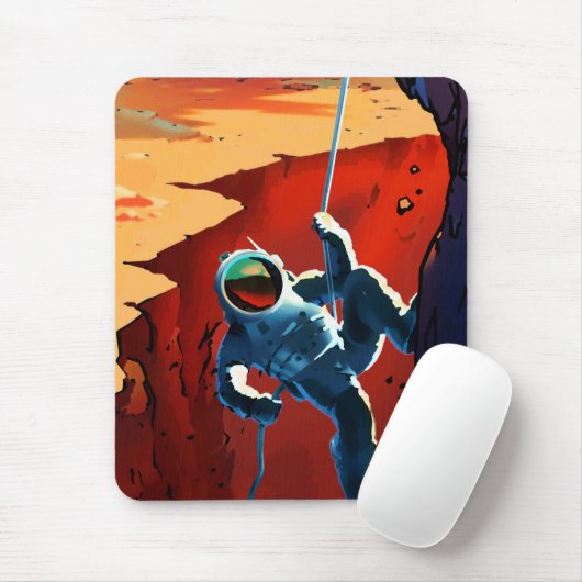 "Explorers Gezochte" Mars-rekrutering Muismat (Met muis)