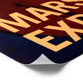 "Explorers Gezochte" Mars-rekrutering Poster (Hoek)
