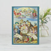  Explorers met de Kaart van het Antiek Wereldbol,  (Staand voorkant)