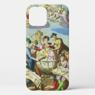 Explorers met de Kaart van het Antiek Wereldbol, Case-Mate iPhone Case