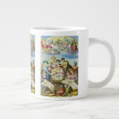  Explorers met de Kaart van het Antiek Wereldbol,  Grote Koffiekop (Rechts)