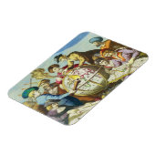  Explorers met de Kaart van het Antiek Wereldbol,  Magneet (Linkerzijde)