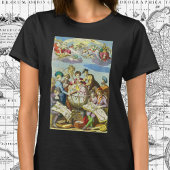 Explorers met de Kaart van het Antiek Wereldbol, T-shirt