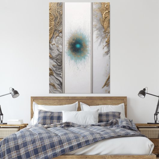 Exploring Abstracts Canvas Afdruk (Insitu (Slaapkamer))