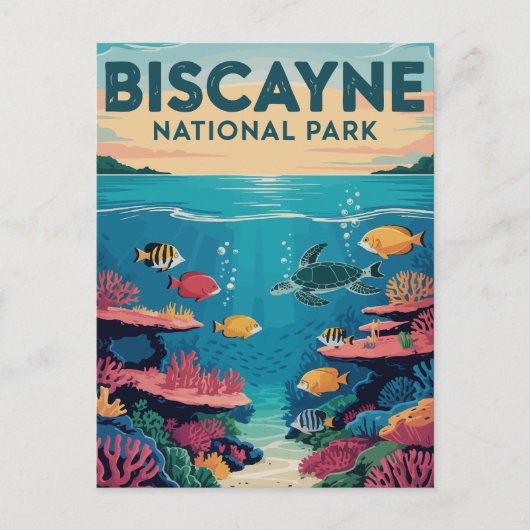 Exploring Biscayne National Park Florida Waters Briefkaart (Voorkant)