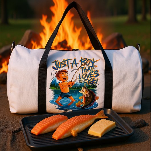 Exploring Nature: Boy Fishing With a Big Catch Plunjezak