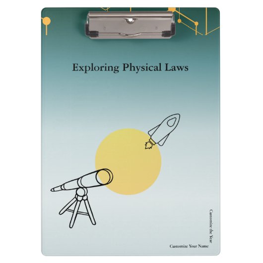 Exploring Physical Laws Clipboard Klembord (Voorkant)