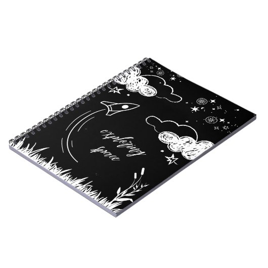 exploring space notitieboek (Linkerzijde)