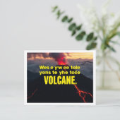 "Explosão de Emoções: Seja o Vulcão da Sua Própria Briefkaart (Staand voorkant)