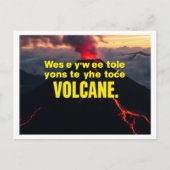 "Explosão de Emoções: Seja o Vulcão da Sua Própria Briefkaart (Voorkant)