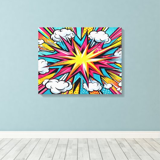 explosie canvas afdruk (Insitu (Houten vloer))