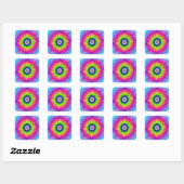 Explosie in blauwe groene en roze Sticker (Vel)