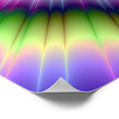 Explosie in Violet Green en Blue Poster (Hoek)