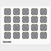 Explosie in Violet Green en Blue Sticker (Vel)