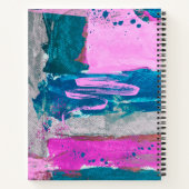 Explosie van Abstracte Brushstrokes Sketch Notitie Notitieboek (Achterkant)