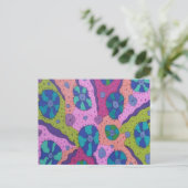 Explosie van Abstracte kleurentekening Briefkaart (Staand voorkant)