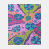 Explosie van Abstracte kleurentekening Fleece Deken (Voorkant)