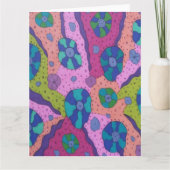 Explosie van Abstracte kleurentekening Kaart (Voorkant)