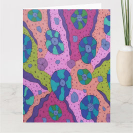 Explosie van Abstracte kleurentekening Kaart