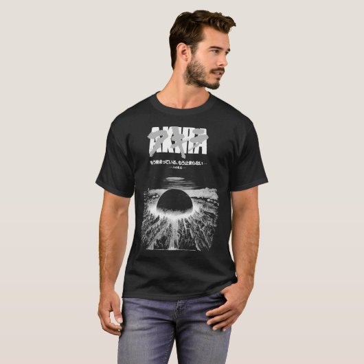 Explosie van Akira Cyberpunk City T-shirt (Voorkant volledig)