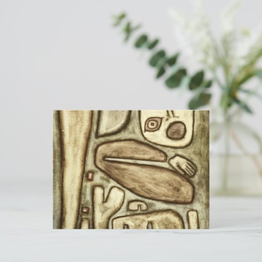 Explosie van angst, 1939 door Paul Klee Briefkaart (Staand voorkant)