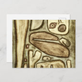 Explosie van angst, 1939 door Paul Klee Briefkaart (Voorkant / Achterkant)