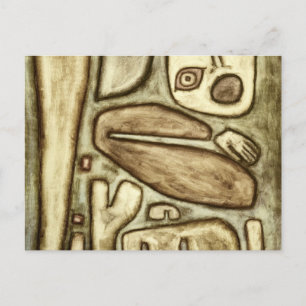 Explosie van angst, 1939 door Paul Klee Briefkaart
