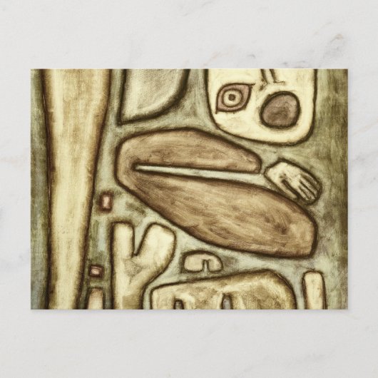 Explosie van angst, 1939 door Paul Klee Briefkaart (Voorkant)