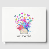 explosie van botervliegen gastenboek (Voorkant)