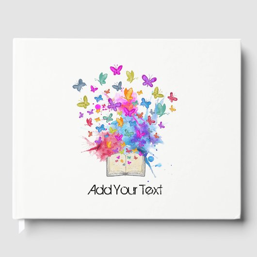 explosie van botervliegen gastenboek (Voorkant)