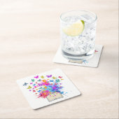 explosie van botervliegen kartonnen onderzetters (Insitu)