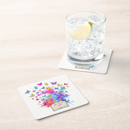 explosie van botervliegen kartonnen onderzetters (Insitu)