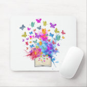 explosie van botervliegen muismat (Met muis)