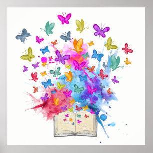 explosie van botervliegen poster