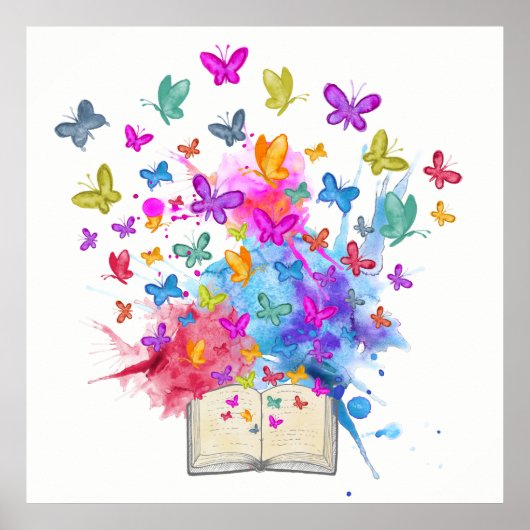 explosie van botervliegen poster (Voorkant)