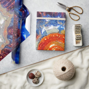 Explosie van Cosmos Art Glass - Van Gogh Oranje Su Cadeaupapier