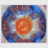 Explosie van Cosmos Art Glass - Van Gogh Oranje Su Cadeaupapier (Vlak)