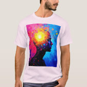 Explosie van creatieve geestkunst t-shirt (Voorkant)