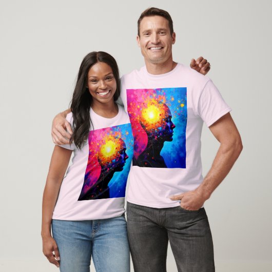 Explosie van creatieve geestkunst t-shirt (Unisex)