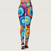 explosie van een levendige cirkel leggings (Achterkant)