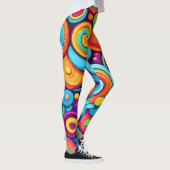 explosie van een levendige cirkel leggings (Rechts)
