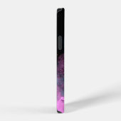 Explosie van gekleurd poeder geïsoleerd op zwarte iPhone hoesje (Rechterkant)
