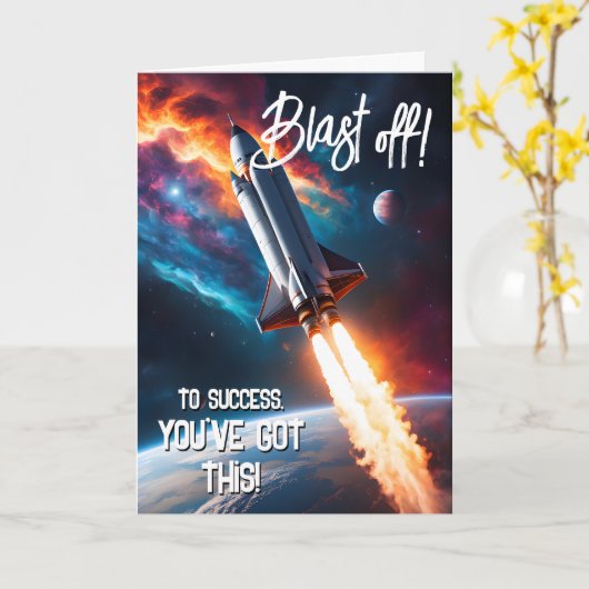 explosie van geluk in uw examens GCSE ALiveau SAT Kaart (Gele Bloem)