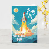 explosie van geluk in uw examens GCSE ALiveau SAT Kaart (Gele Bloem)