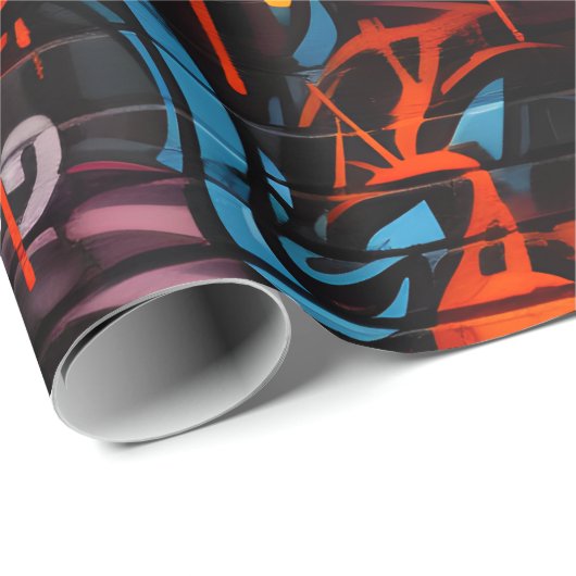 Explosie van graffiti in steden cadeaupapier (Rol Hoek)