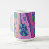 Explosie van kleur Abstract Koffiemok (Voorkant links)
